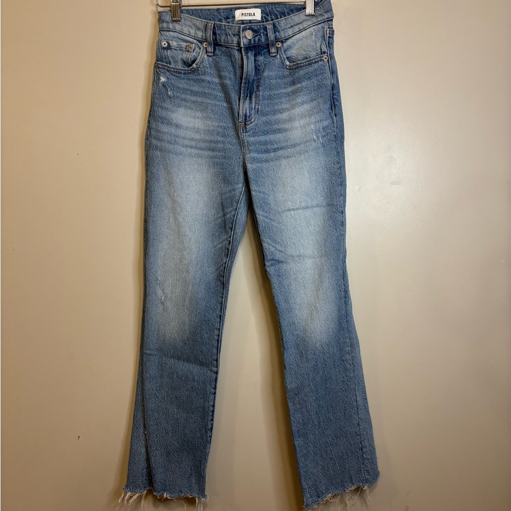 pistola Light Blue Straight Leg Jeans
